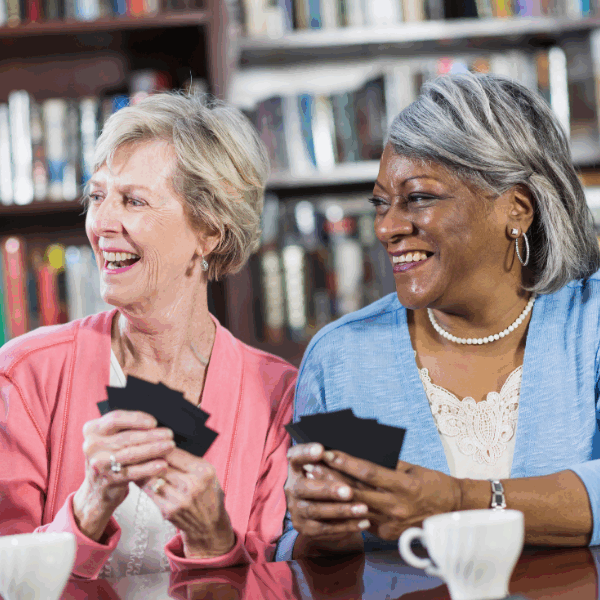 DCV also fosters social connection through weekly bridge and Mah Jongg groups, a knitting group, and monthly meetings of both a Mystery Book Group and a Men's Book Group.
