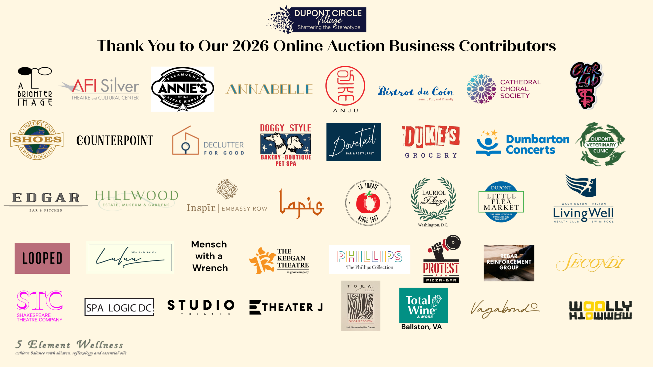 2026 Online Auction Business Contributors